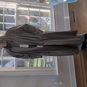 Vintage Minimalist  London Fog Classic Trench Coat with Zip-out Fleece Liner